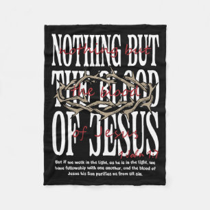 Nichts als das Blut Jesu Christliche Bibel auf Fleecedecke