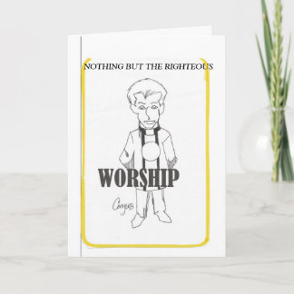 Nichts als die richtige Grußkarte Karte