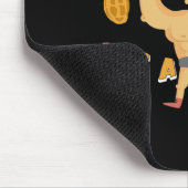 Nichts als ein Erdnuss-Bodybuilding-Gewichtheben Mousepad (Ecke)