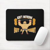 Nichts als ein Erdnuss-Bodybuilding-Gewichtheben Mousepad (Mit Mouse)