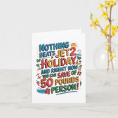 Nichts als ein Jet 2 Holiday Funny Viral Internet Karte (Gelbe Blume)