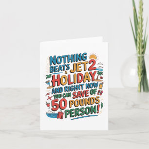 Nichts als ein Jet 2 Holiday Funny Viral Internet Karte