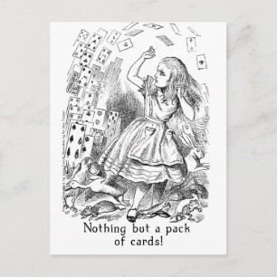 Nichts als ein Kartenspiel! Postkarte