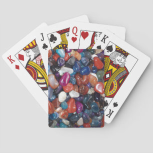 Nichts als ein Stein-Deck beim Kartenspielen Spielkarten