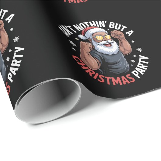 Nichts als ein Weihnachts-Party Afrikanischer Weih Geschenkpapier (Rolleneckpunkt)