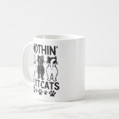 Nichts als Katzen lustige Katzen  Kaffeetasse (Vorderseite Links)