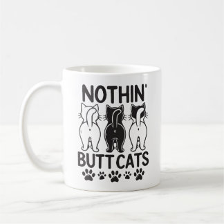 Nichts als Katzen lustige Katzen Kaffeetasse