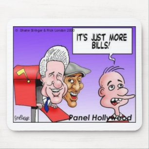 "Nichts als Rechnungen" Lustige Cartoon-Geschenke  Mousepad