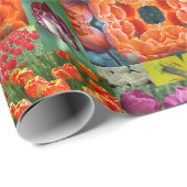 nichts als Tulpen Geschenkpapier (Rolleneckpunkt)