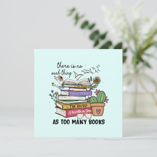 Nichts als zu viele Bücher (Stehend Vorderseite)