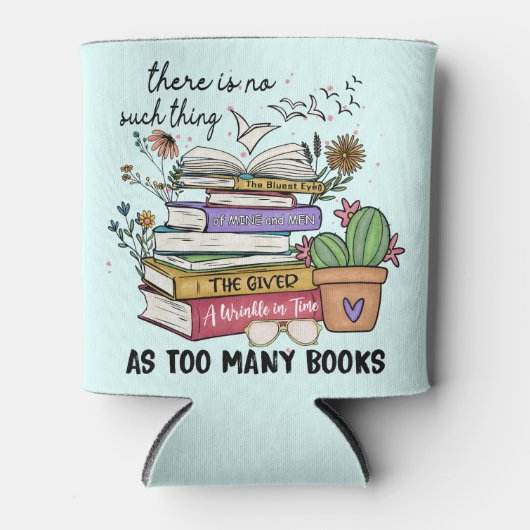 Nichts als zu viele Bücher Dosenkühler (Vorderseite)