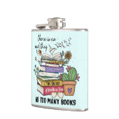 Nichts als zu viele Bücher Flachmann (Links)