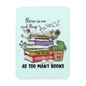 Nichts als zu viele Bücher Magnet (Vertikal)