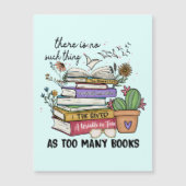 Nichts als zu viele Bücher Magnetkarte (Vorderseite)
