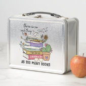 Nichts als zu viele Bücher Metall Brotdose (Beispiel)