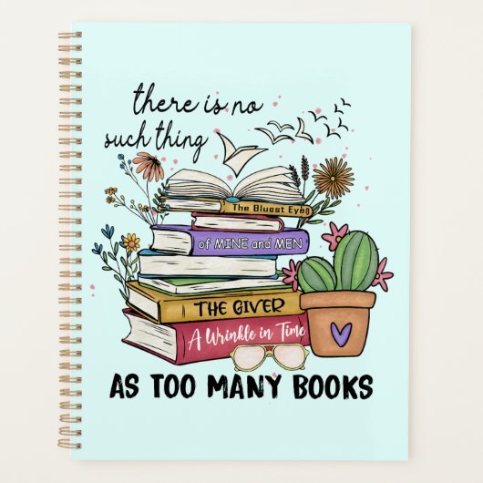 Nichts als zu viele Bücher Planer (Vorderseite)