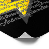 Nichts anderes S (Texte) Aufkleber Poster (Ecke)