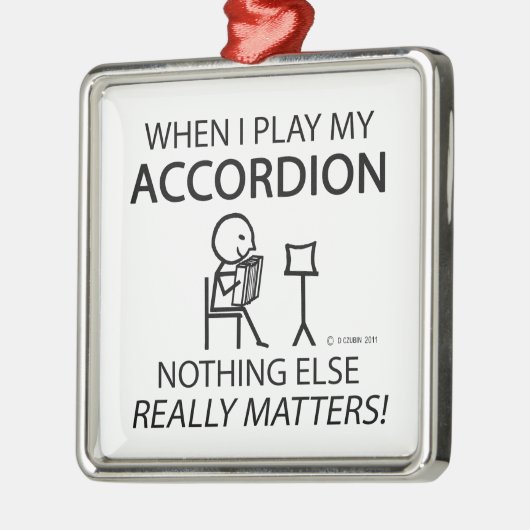 Nichts anderes zählt Accordion Ornament Aus Metall (Links)