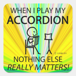 Nichts anderes zählt Accordion Square Sticker