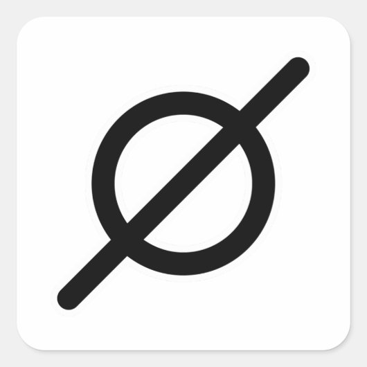 Nichts Atheist Quadratischer Aufkleber (Vorderseite)