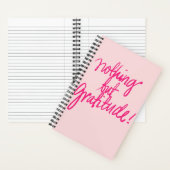 Nichts außer Dankbarkeit Journal-Notebook Notizblock (Innen)