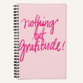 Nichts außer Dankbarkeit Journal-Notebook Notizblock (Vorderseite)