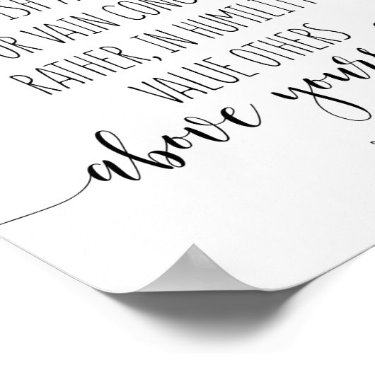 Nichts außer egoistisch, Philippinen 2:3 Poster (Ecke)