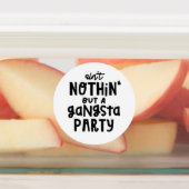 Nichts außer einem Gangsta Party Old School Hip Ho Etiketten (Befestigt)