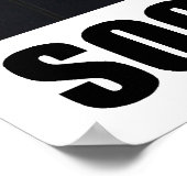 Nichts außer einem Sockeln-Affen-Poster Poster (Ecke)