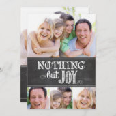 Nichts außer Freude Feiertagskarte (Vorne/Hinten)