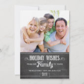 Nichts außer Freude Feiertagskarte (Rückseite)