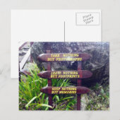 nichts außer Fußspuren Postkarte (Vorne/Hinten)