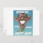 Nichts außer Hot Air Obama Ballon Postkarte (Vorne/Hinten)