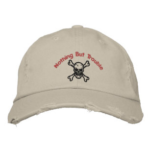 Nichts außer Schwierigkeiten bestickte Cap Baseballkappe