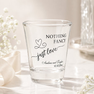 Nichts Besonderes, nur Liebe Elegante Hochzeit  Schnapsglas