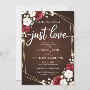 Nichts Besonderes, nur Liebe Hochzeit Geometrisch  Einladung