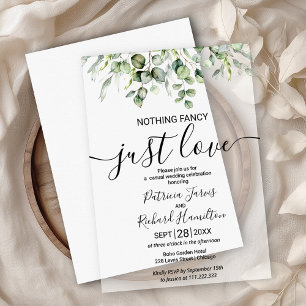 Nichts Besonderes, nur Liebe Hochzeit Pergament Einladungen