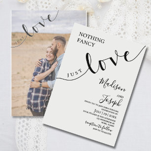 Nichts Besonderes, nur Liebe, Hochzeit, Schrift, E Einladung