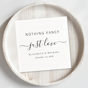 Nichts Besonderes, nur Liebe Hochzeit Serviette