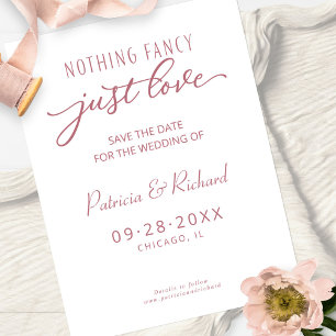 Nichts Besonderes, nur Liebe Hochzeit Termin vorme Postkarte