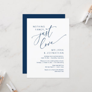 Nichts Besonderes, nur Liebe, Hochzeits-Elopement- Einladung