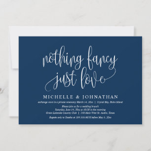 Nichts Besonderes, nur Liebe, Hochzeits-Elopement Einladung