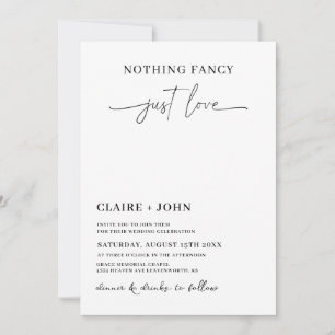 Nichts Besonderes, nur Liebe Hochzeitseinladung Einladung