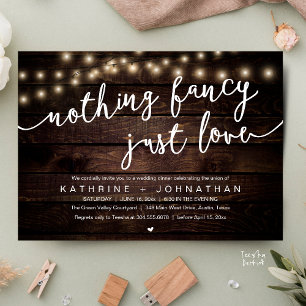 Nichts Besonderes, nur Liebe, Hochzeitsempfang-Abe Einladung