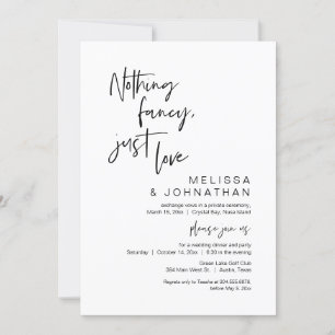 Nichts Besonderes, nur Liebe, Hochzeitsfeier Einladung