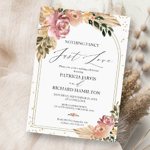 Nichts Besonderes, nur Liebe Intime Hochzeit Einladung