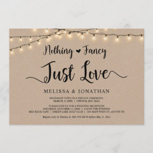 Nichts Besonderes, nur Liebe, Lichtergirlande Hoch Einladung