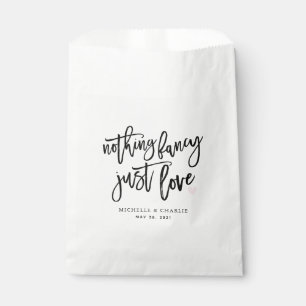 Nichts Besonderes, nur Liebe, lockere Hochzeit Geschenktütchen