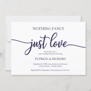 Nichts Besonderes, nur Liebe, lockere Hochzeit, Na Einladung