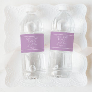 Nichts Besonderes, nur Liebe Minimalistische Casua Wasserflaschenetikett